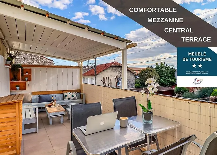 Appart Cosy, Mezzanine Clim Et Terrasse à 200m De La Gare * Nîmes